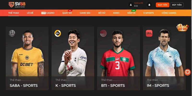 K-Sports SV88 – Sảnh cược ấn tượng, thu hút nhiều dân chơi