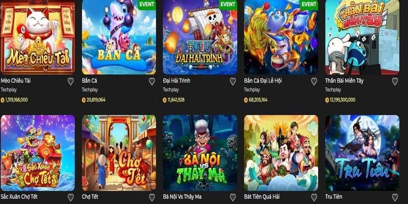 Trang web đưa đến kho game trực tuyến đổi thưởng đa dạng